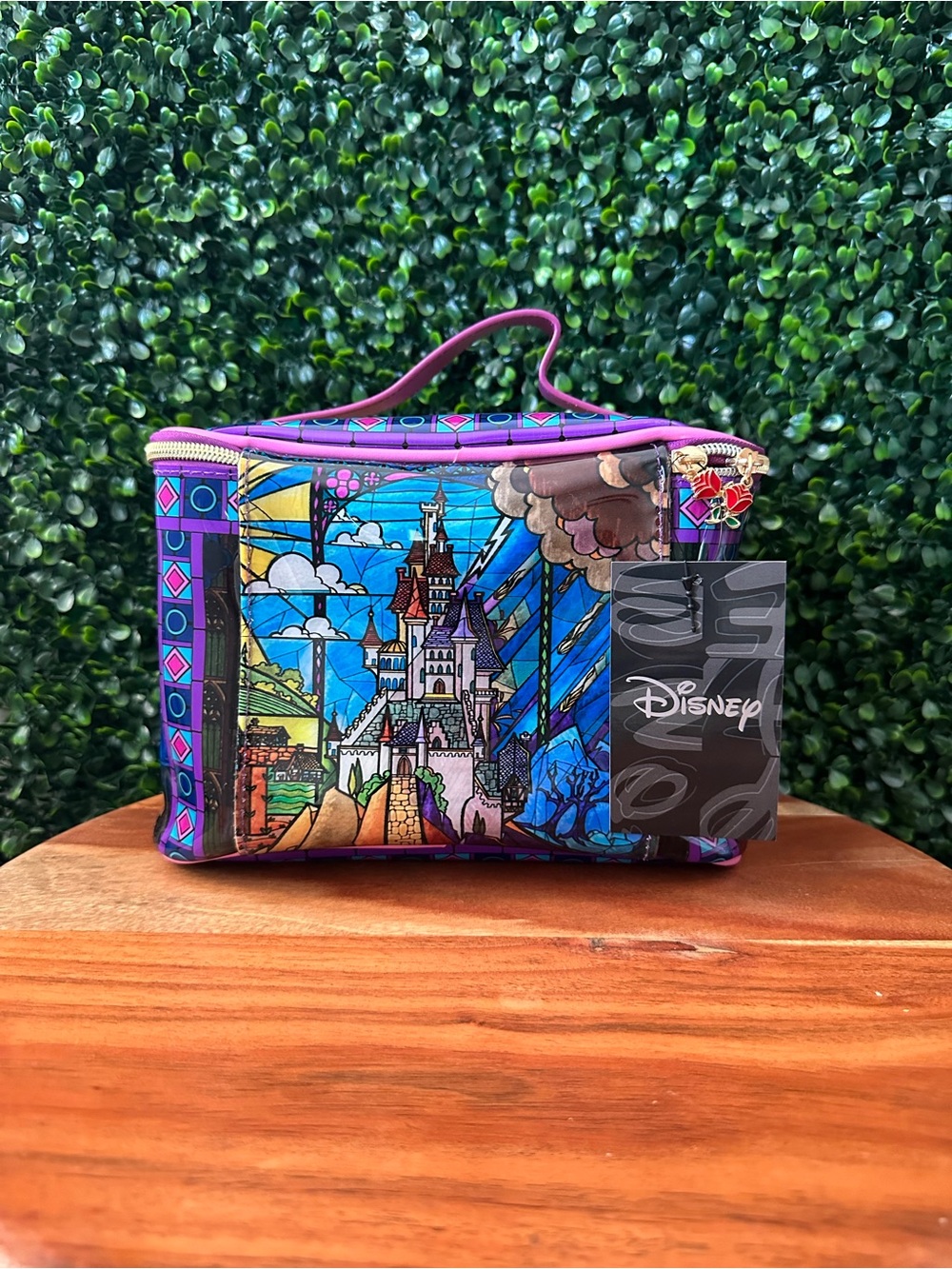 Disney Beauty and the Beast Stained Glass Cosmetic Case - Picture 3 of 8